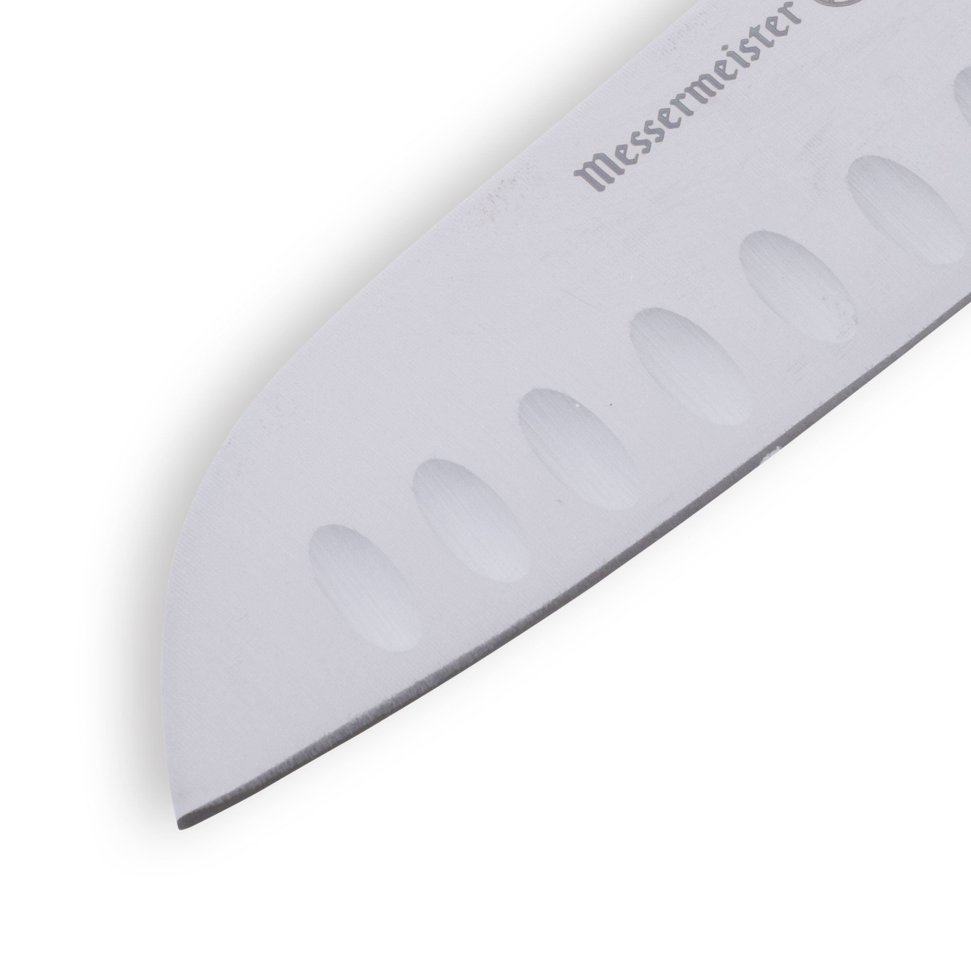  Messermeister Petite Messer Red Kullens Santoku Knife - 5" - Made in Portugal - FRN Red Handle - X50 Steel