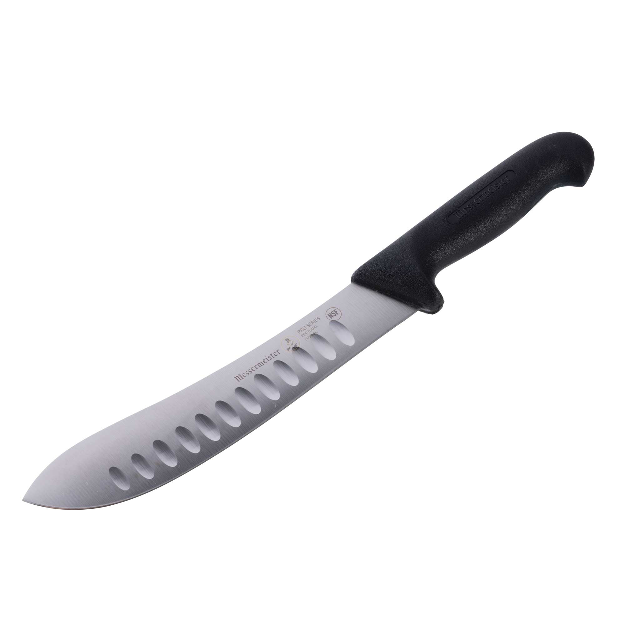 Messermeister Pro Series Kullens Butcher Knife - 8" - Made in Portugal - 
PolyFibre TPE Handle - X50 Steel