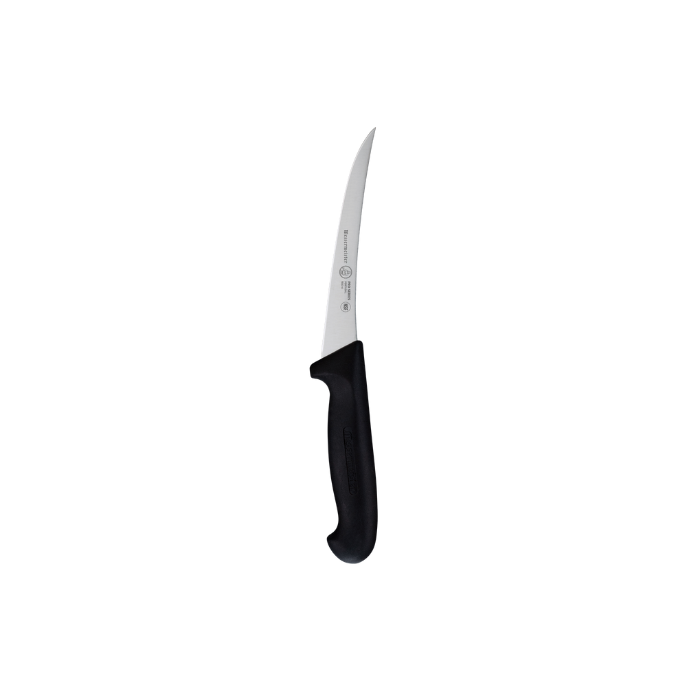 Messermeister Pro Series Semi-Flex Curved Boning Knife - 6" - Made in Portugal - PolyFibre TPE Handle - X50 Steel