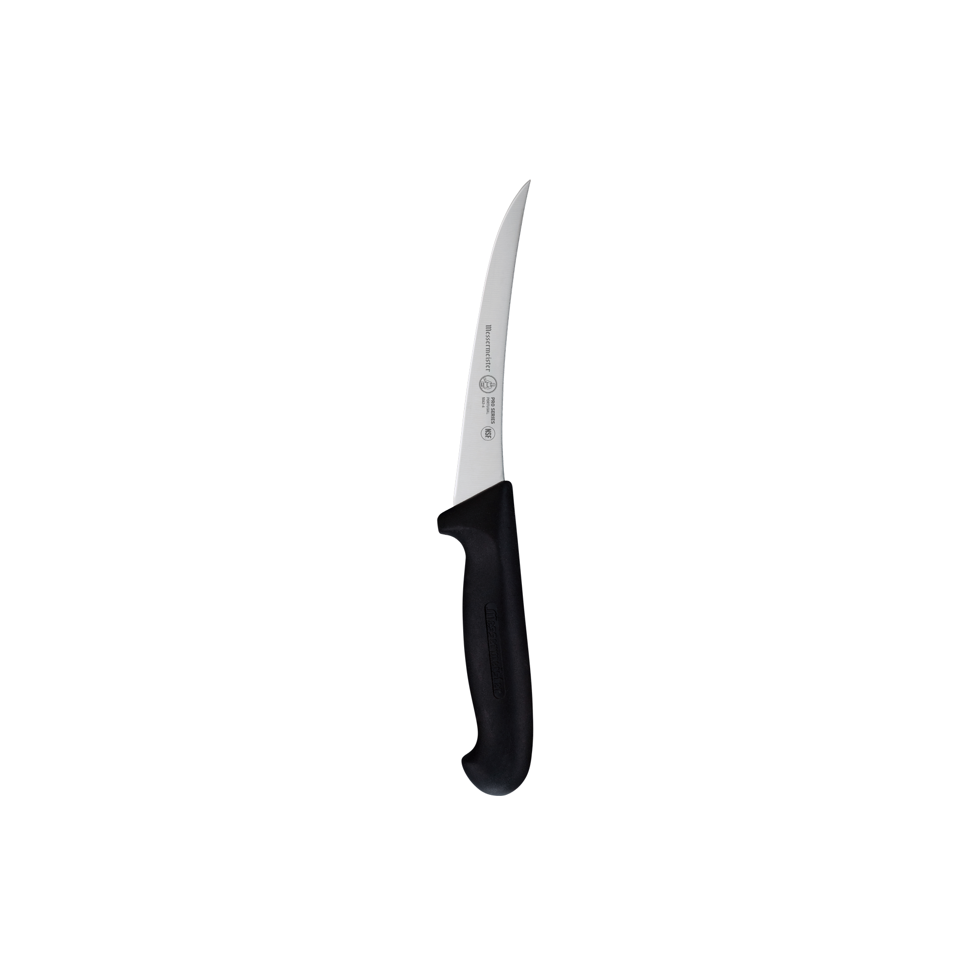 Messermeister Pro Series Semi-Flex Curved Boning Knife - 6" - Made in Portugal - PolyFibre TPE Handle - X50 Steel