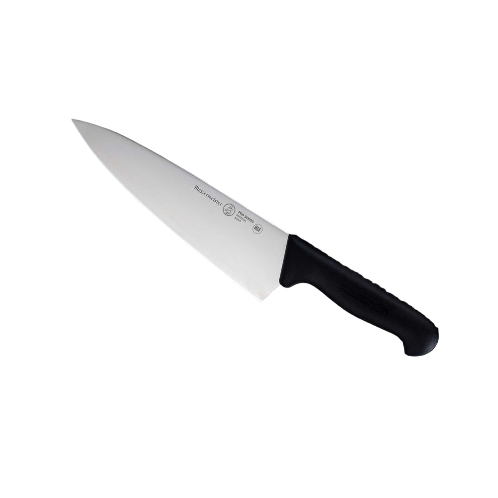 Messermeister Pro Series Wide Chef's Knife - 8" - Made in Portugal - 
PolyFibre TPE Handle - X50 Steel