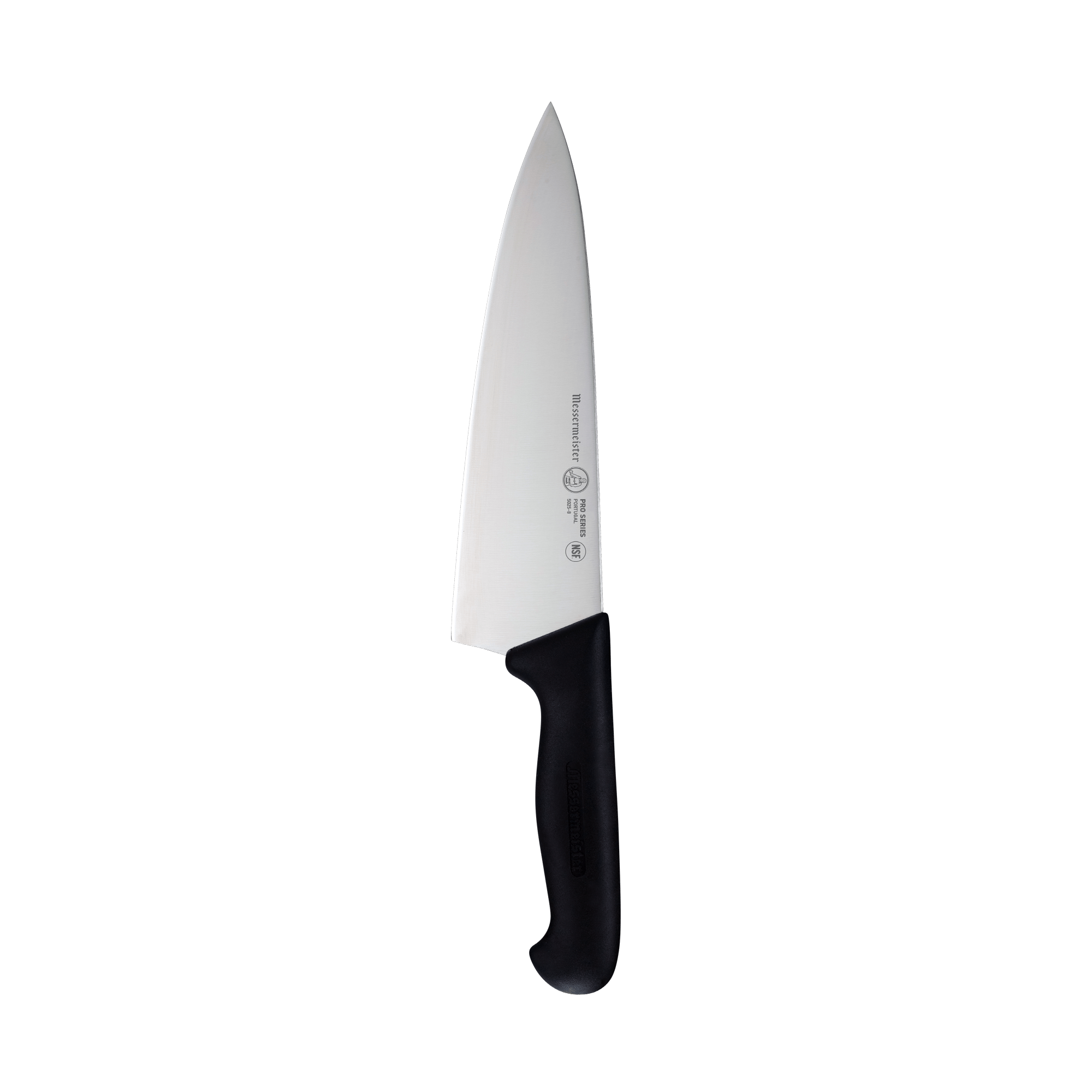 Messermeister Pro Series Wide Chef's Knife - 8" - Made in Portugal - 
PolyFibre TPE Handle - X50 Steel