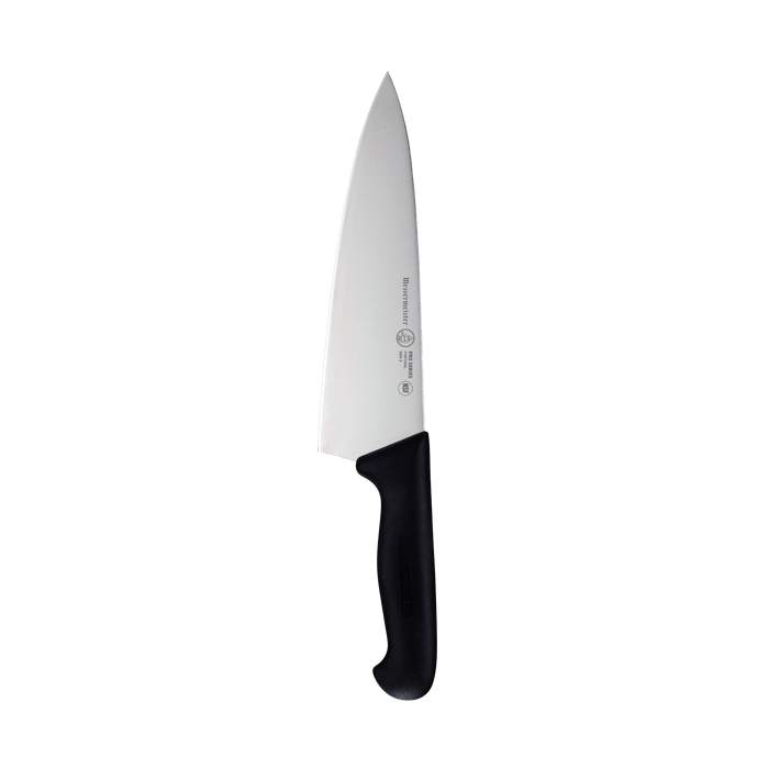 Messermeister Pro Series Wide Chef's Knife - 10" - Made in Portugal - PolyFibre TPE Handle - X50 Steel