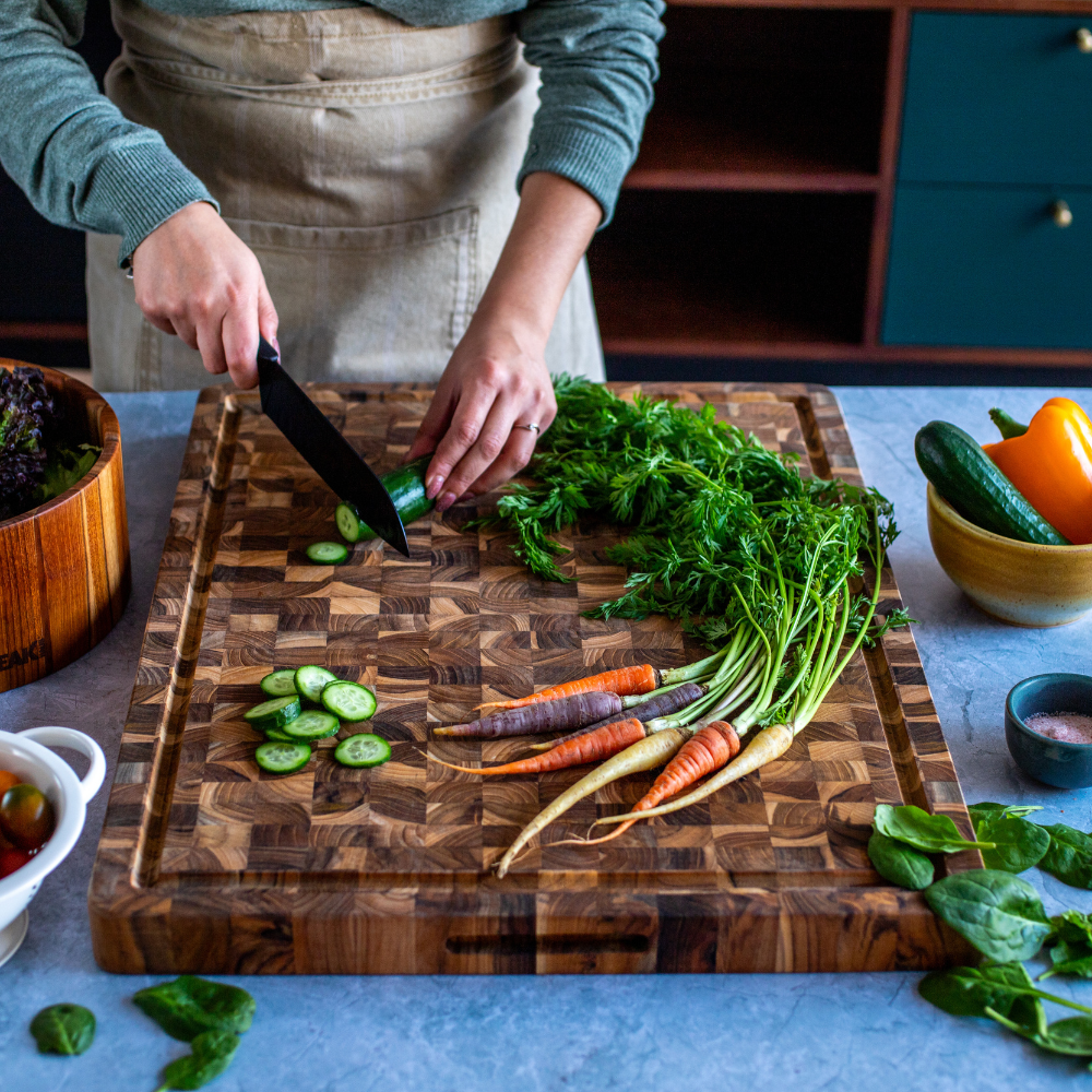 TeakHaus Butcher Block Carving Board - 24" x 18"