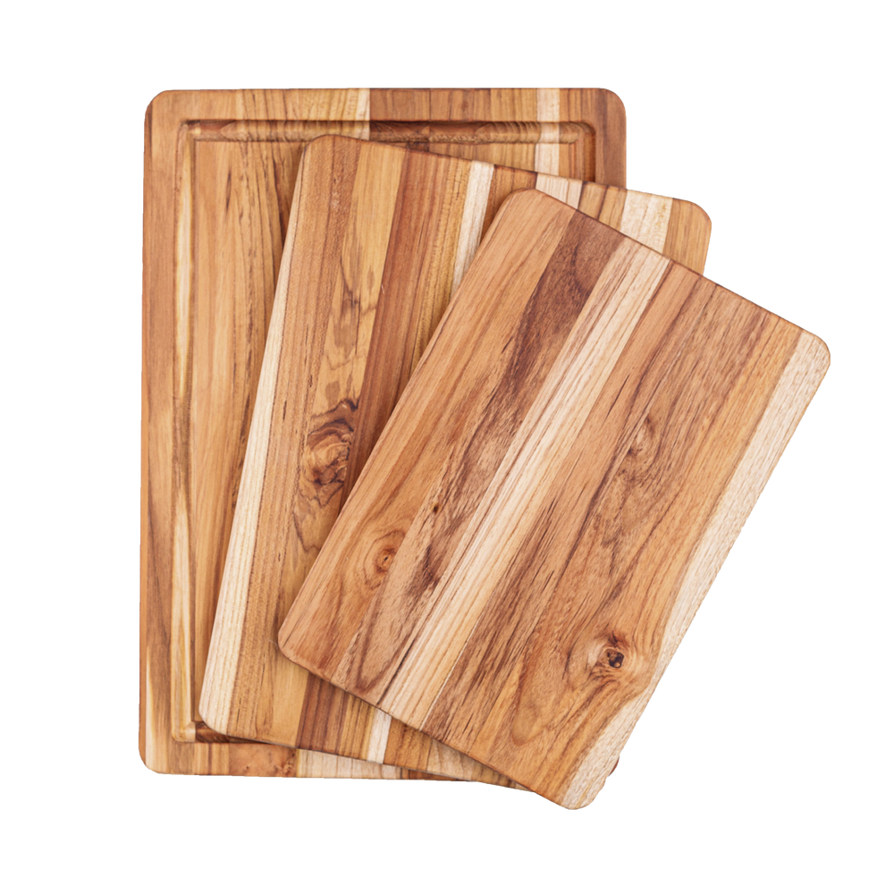 TeakHaus Essential Cutting Board Set - 3 Piece
