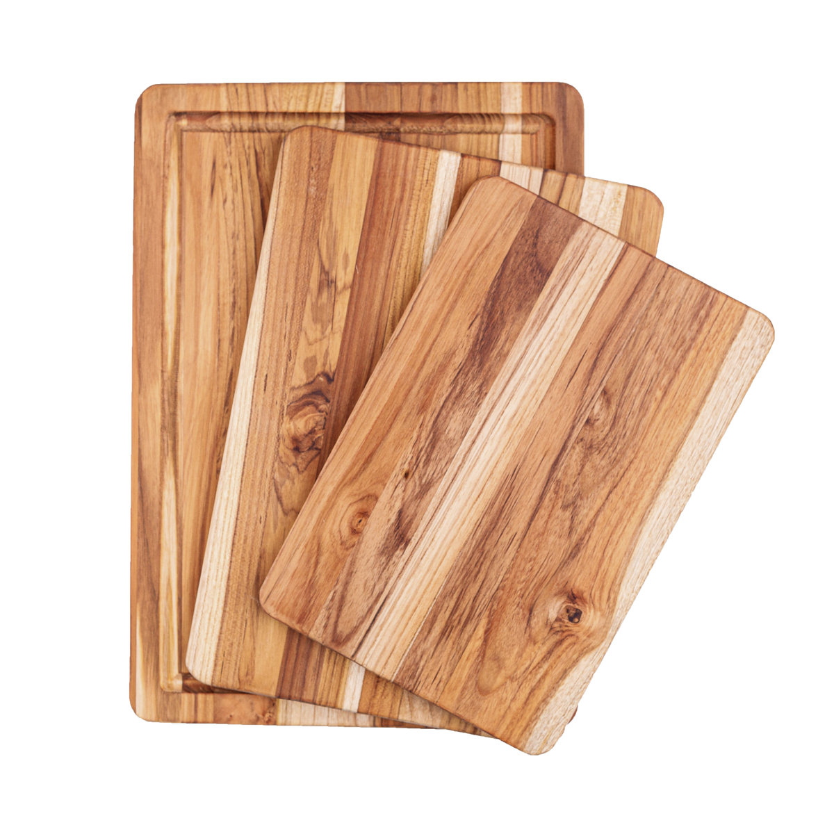 TeakHaus Essential Cutting Board Set - 3 Piece