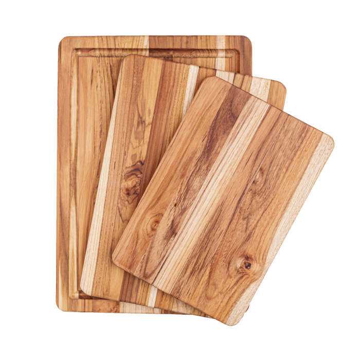 TeakHaus Essential Cutting Board Set - 3 Piece