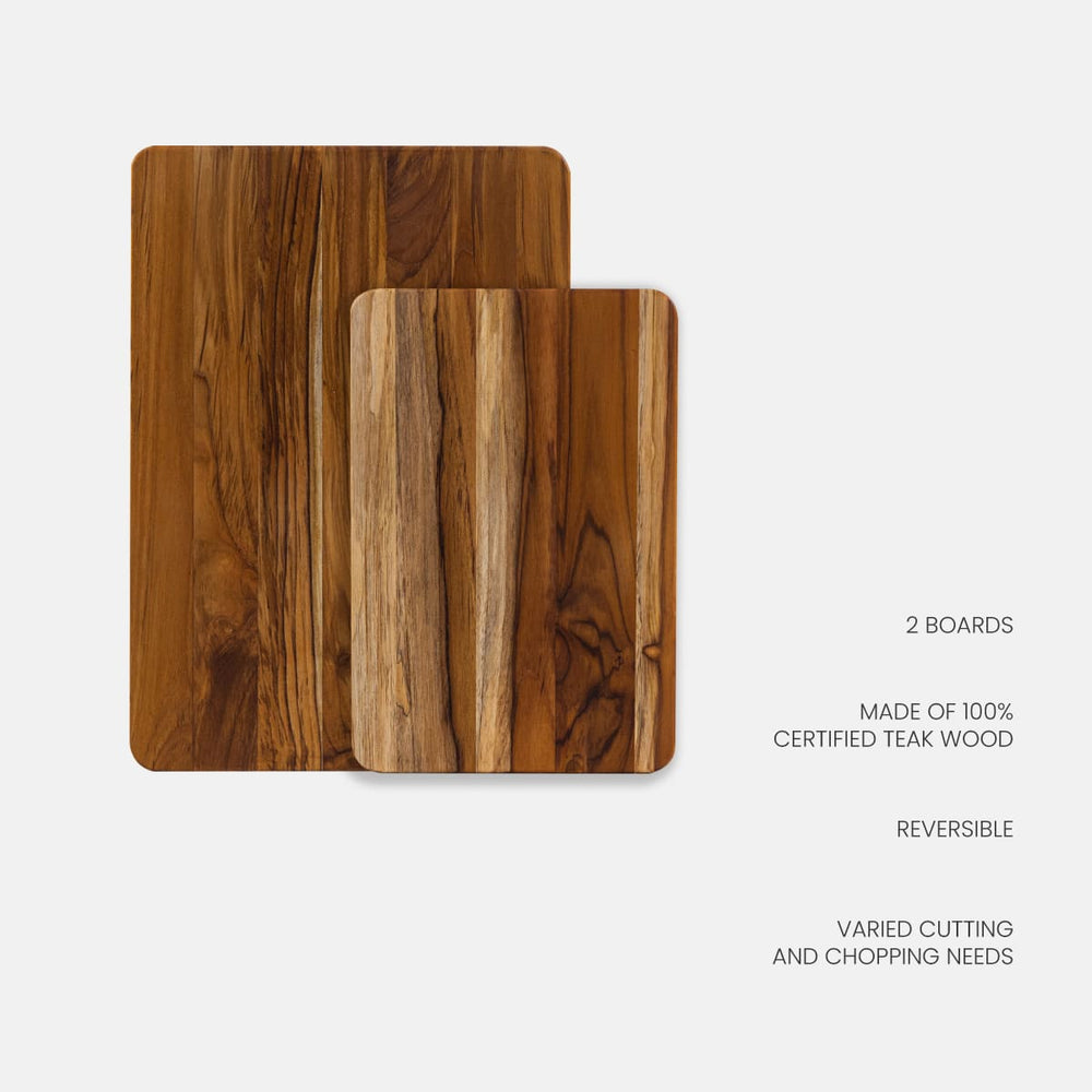 TeakHaus Essential Cutting Board Set - 2 Piece