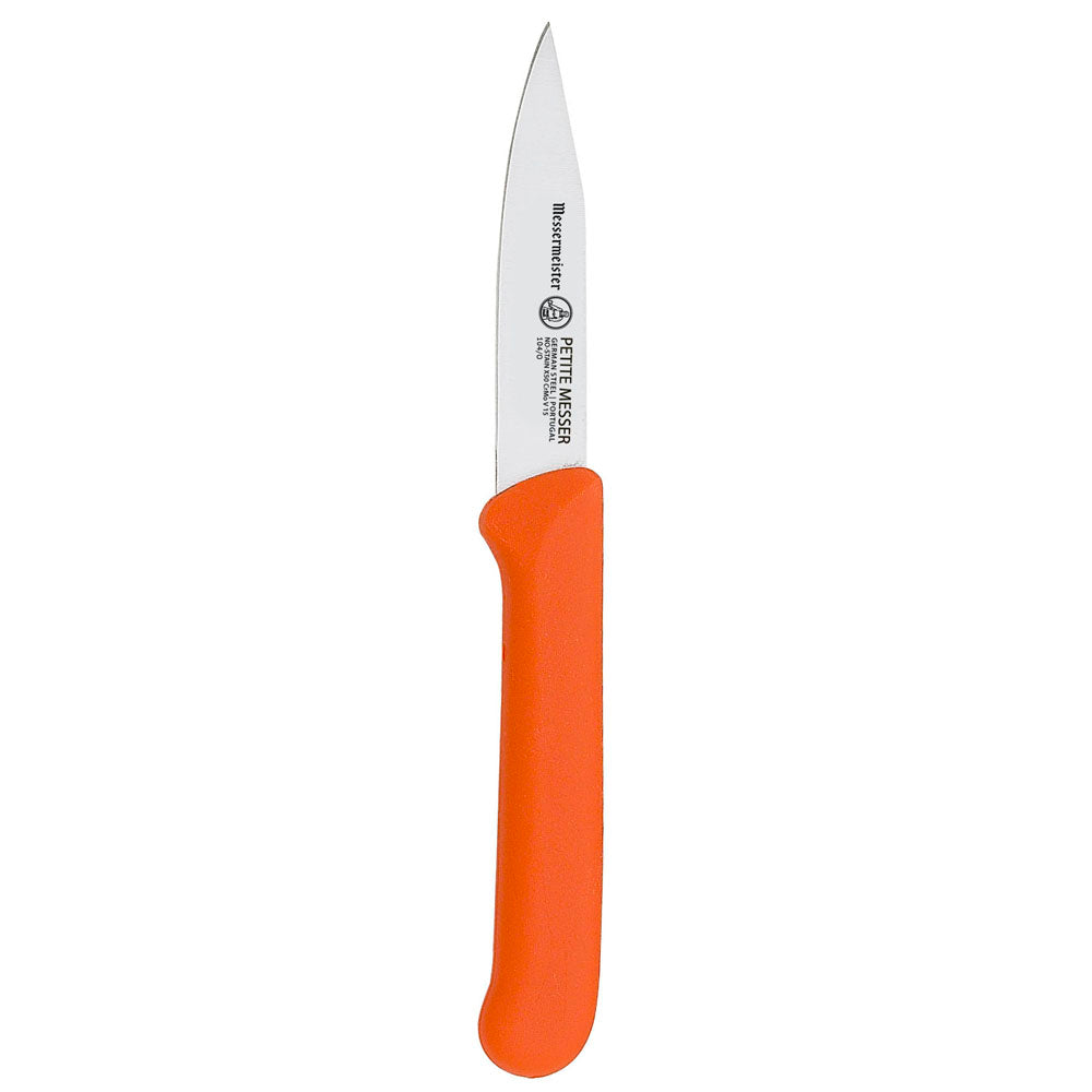 3 Inch Orange Clip Point Parer with Matching Sheath