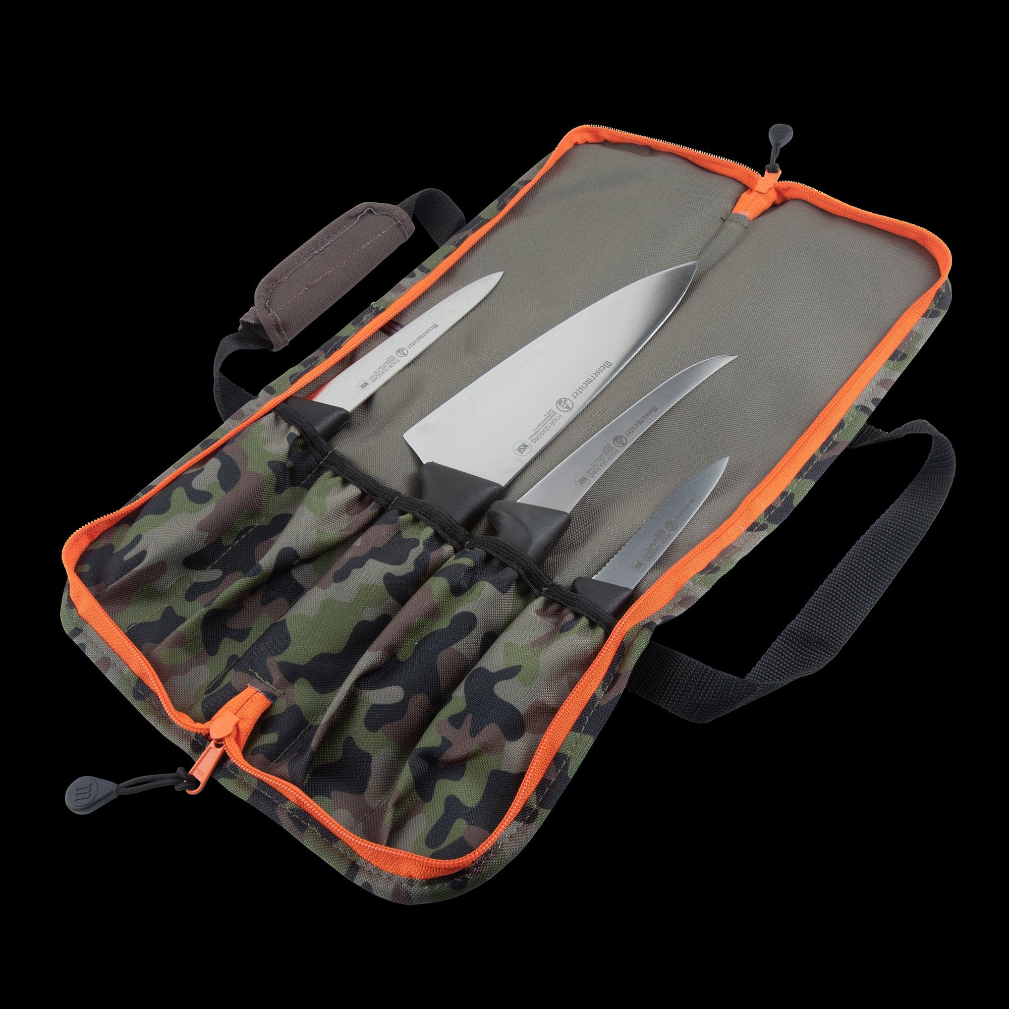 5 Pocket Camouflage Knife Roll - Messermeister