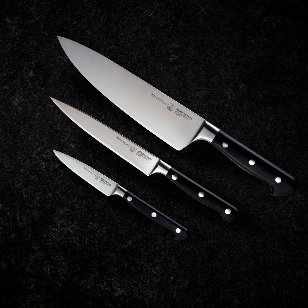 Messermeister Meridian Elite 8” Traditional Chef's Knife - Fine German  Steel Alloy Blade - Rust Resistant & Easy to Maintain