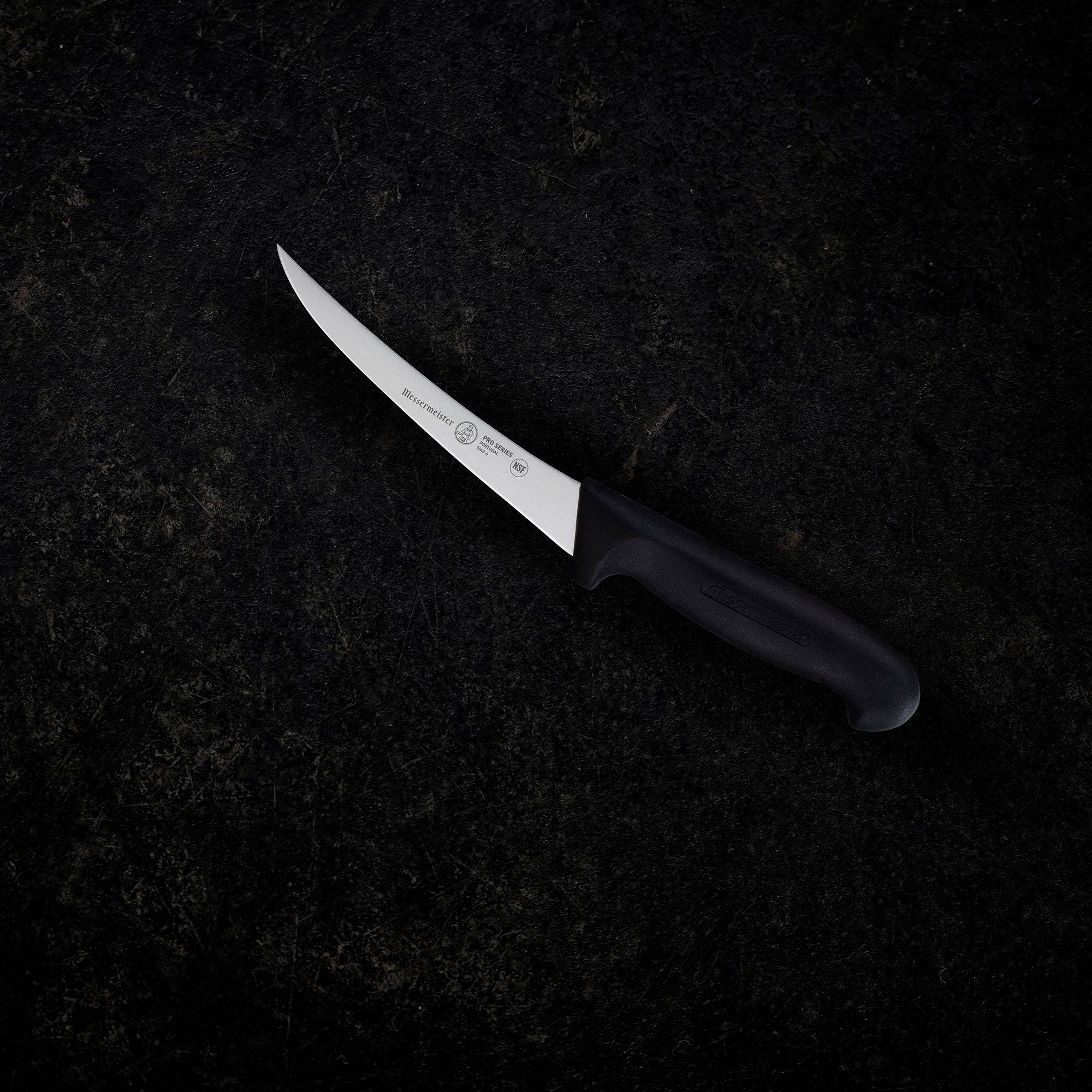 Pro Series Semi-Flexible Curved Boning Knife - 6" - Messermeister