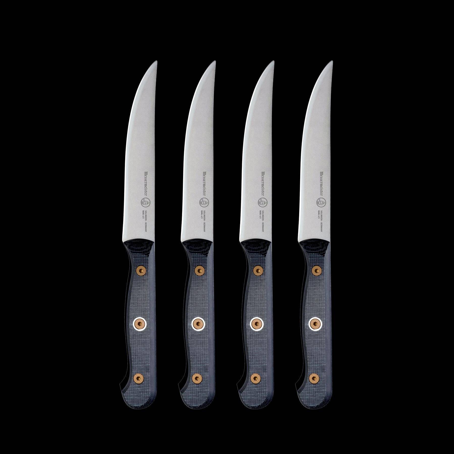 Messermeister 4-Piece Avanta Stainless Fine Edge Steak Knife Set