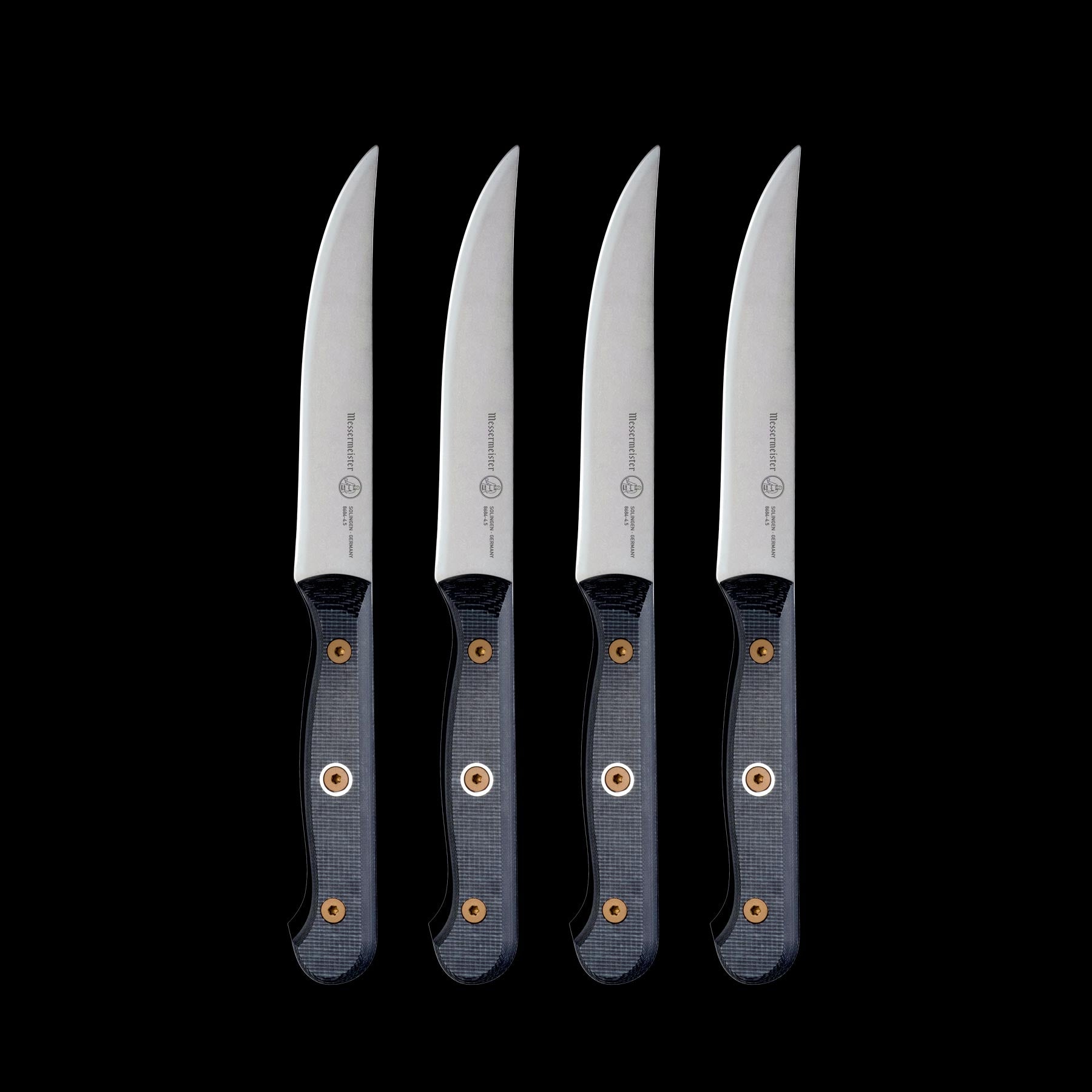 Custom 4 Piece Steak Knife Set & Pouch