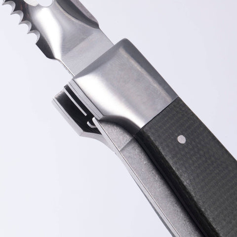 Adventure Chef Folding Peeler & Parer - Distressed Linen - Messermeister