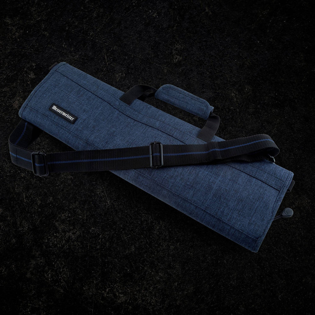 Preservation 8 Pocket Heather Navy Knife Roll