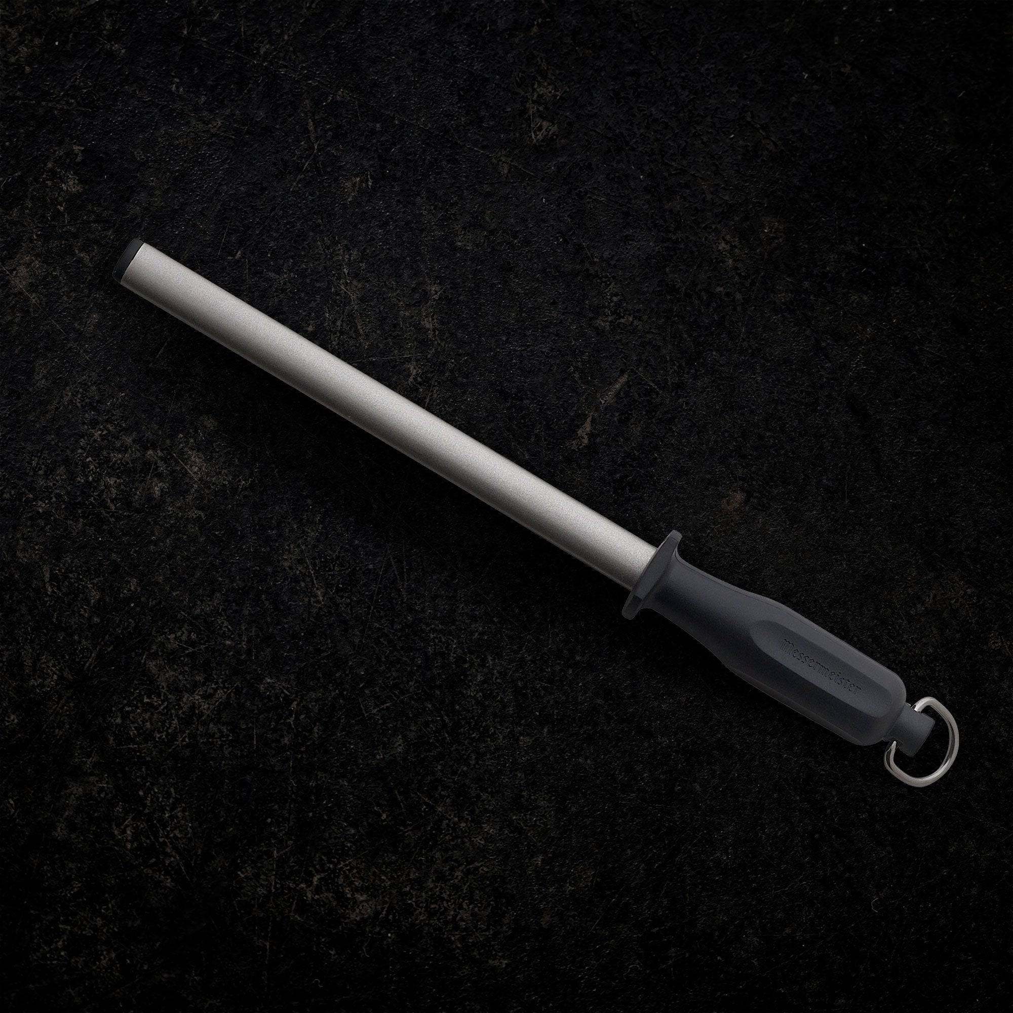 800 Grit Diamond Sharpening Rod - 10" - Messermeister