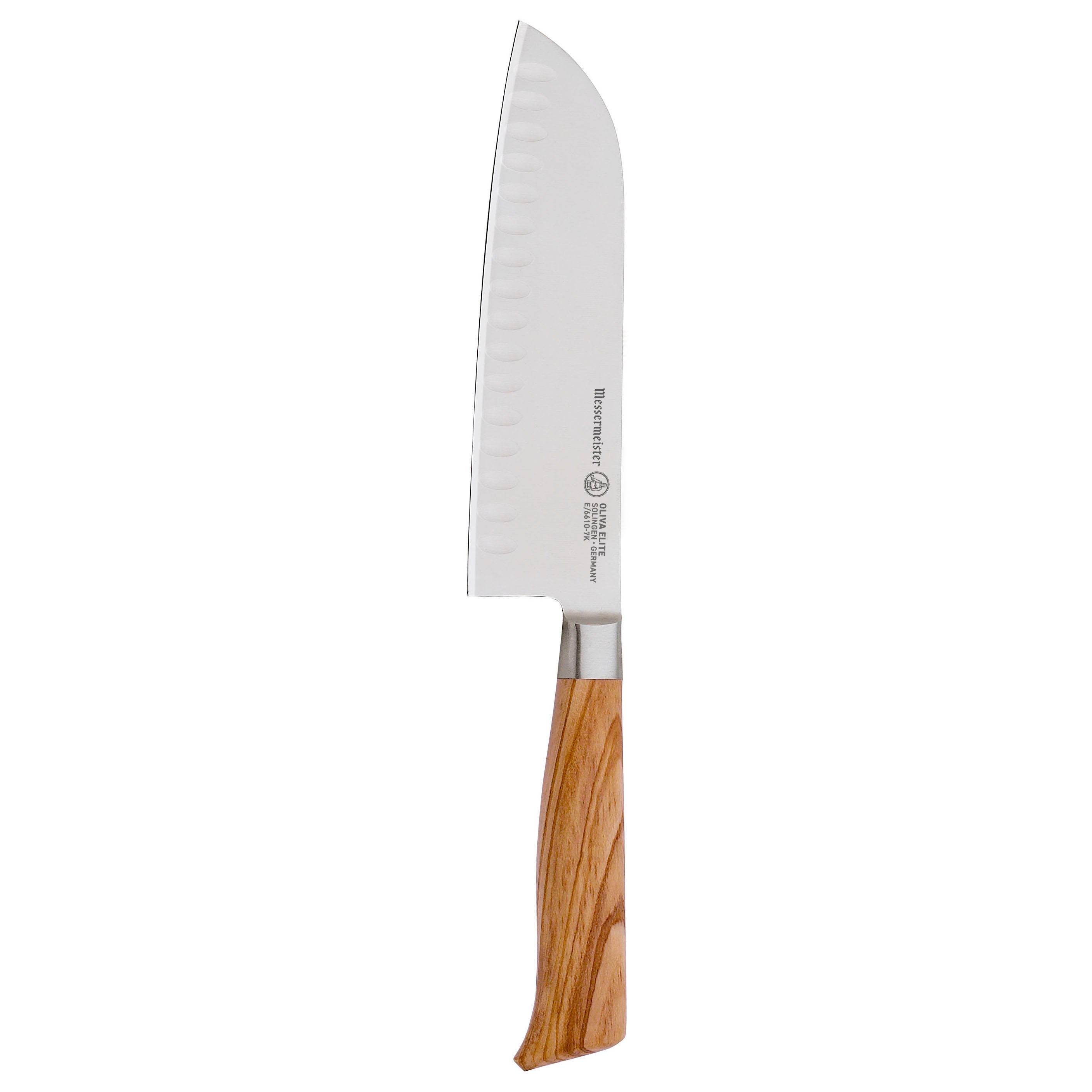 Santoku Chef's Knife 7 inch: Best Quality Professional Scalloped