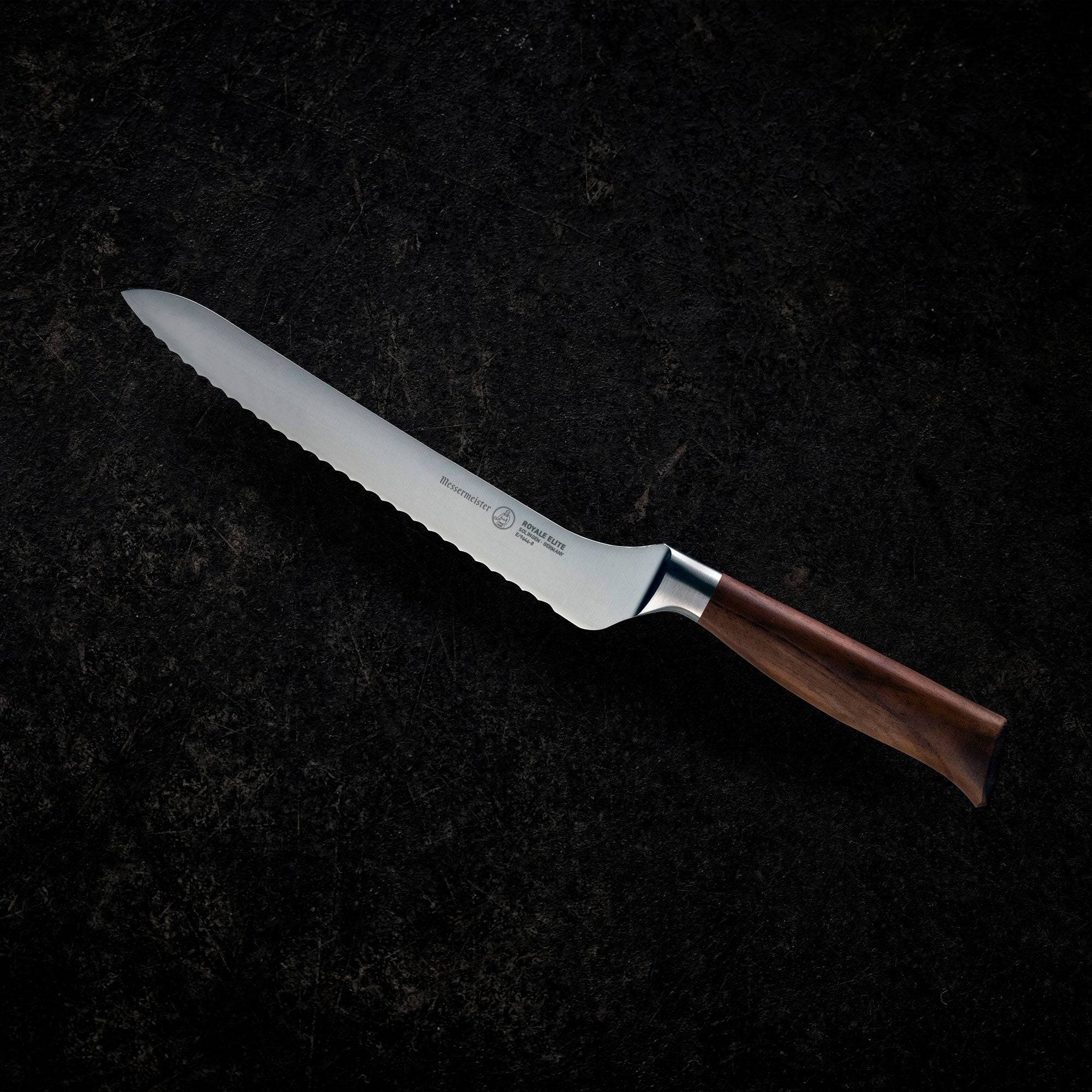 Royale Elite Offset Scalloped Knife - 8" - Messermeister