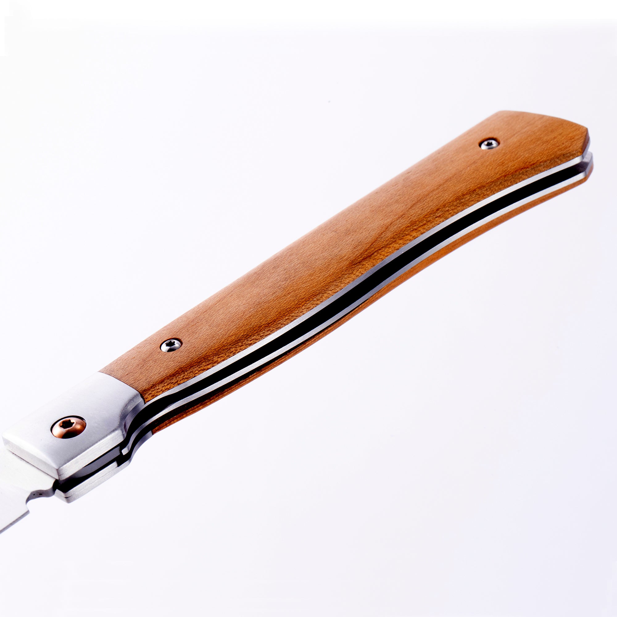 Messermeister 4” Folding Steak Knife - German X50 Stainless Steel &  Carbonized Wood Handle - Rust Resistant & Easy to Maintain