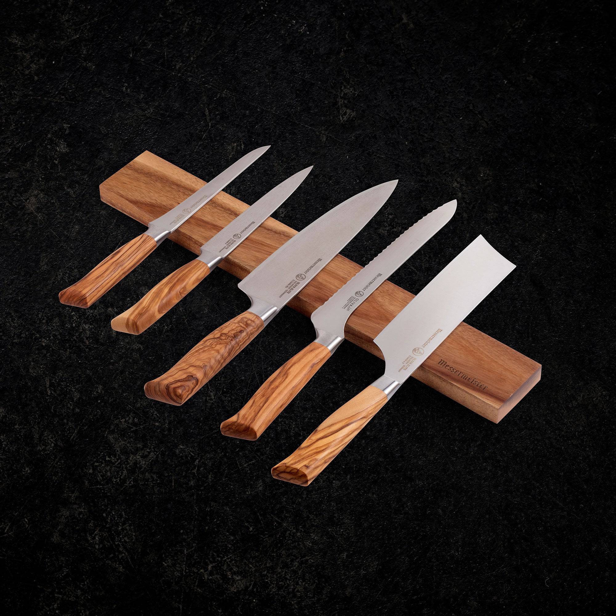 Magnetic Knife Holder Oak [5 knives] – SharpEdge