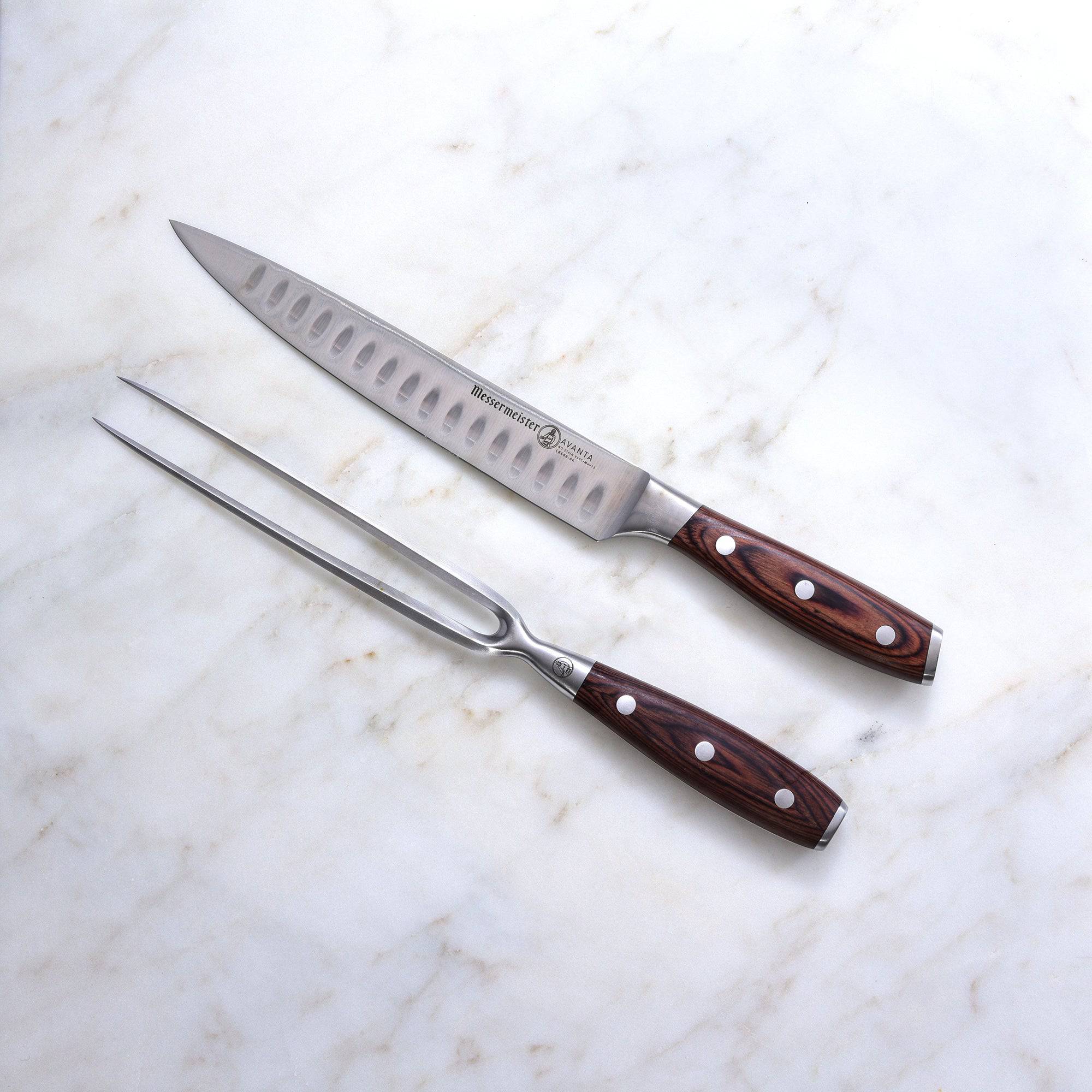 Avanta Pakkawood 2 Piece Kullens Carving Set - Messermeister