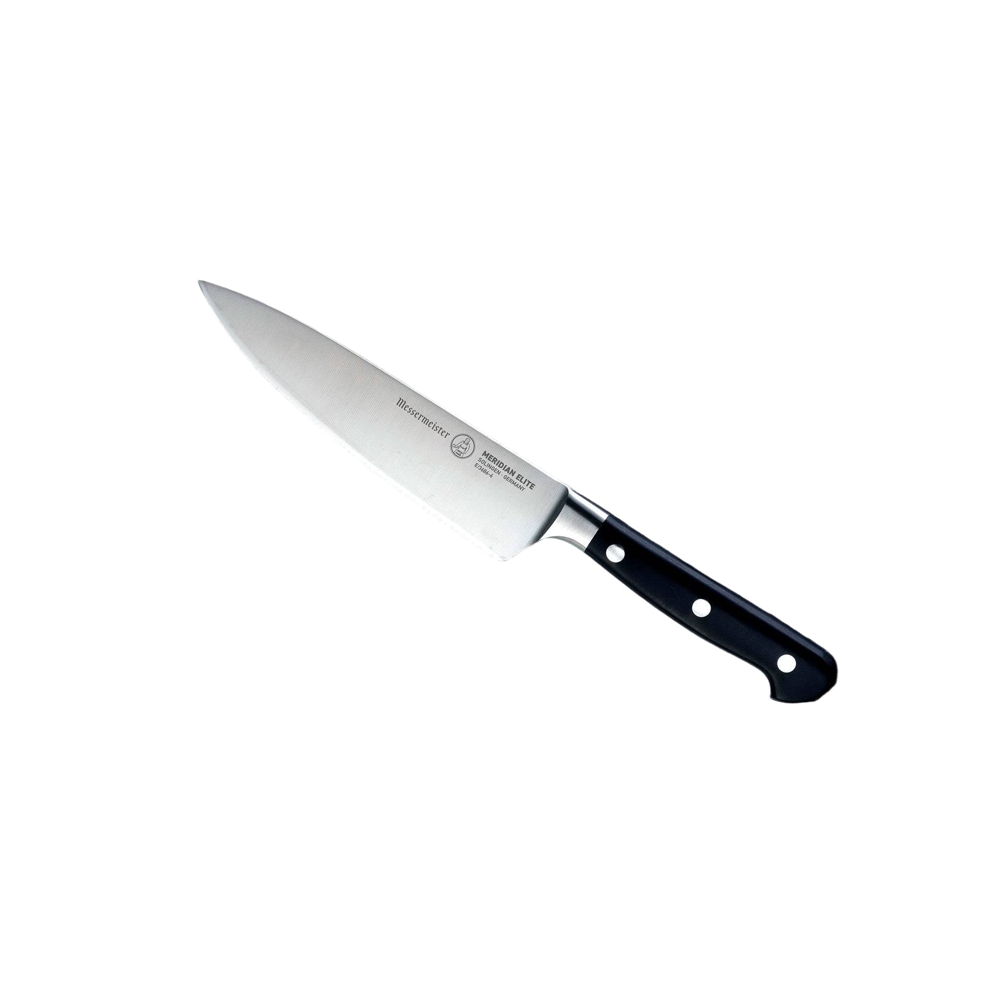 Messermeister Meridian Elite Chef's Knife - 8" - Made in Germany - Polyoxymethylene Handle - Thyssen-Krupp 1.4116 Steel