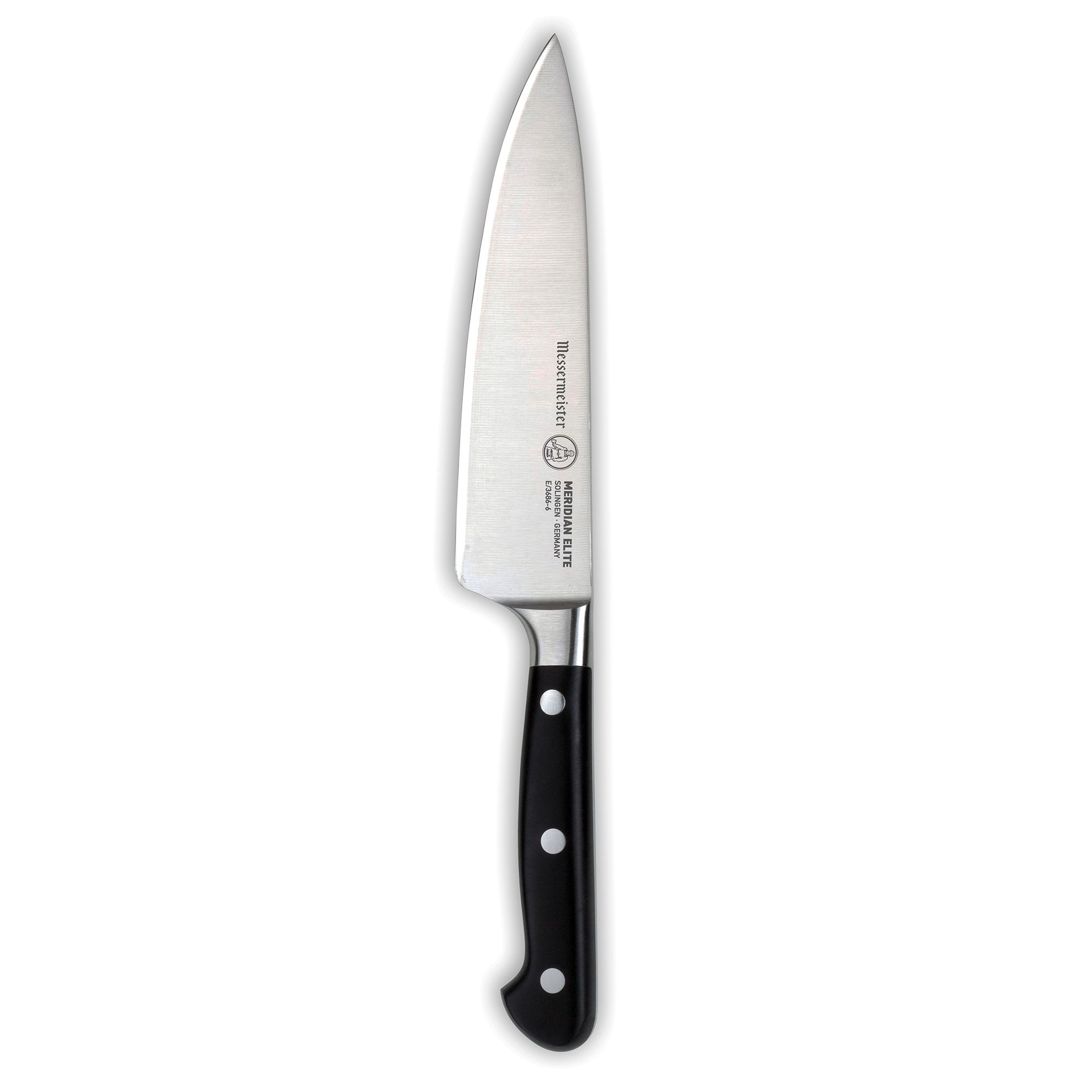 Messermeister Meridian Elite Chef's Knife - 8" - Made in Germany - Polyoxymethylene Handle - Thyssen-Krupp 1.4116 Steel
