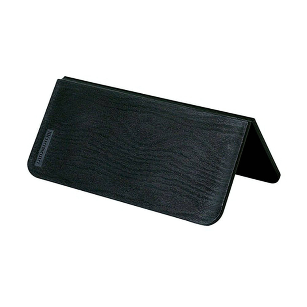 Messermeister Adventure Chef Folding Faux Wood Cutting Board shown in a tent shape partial fold