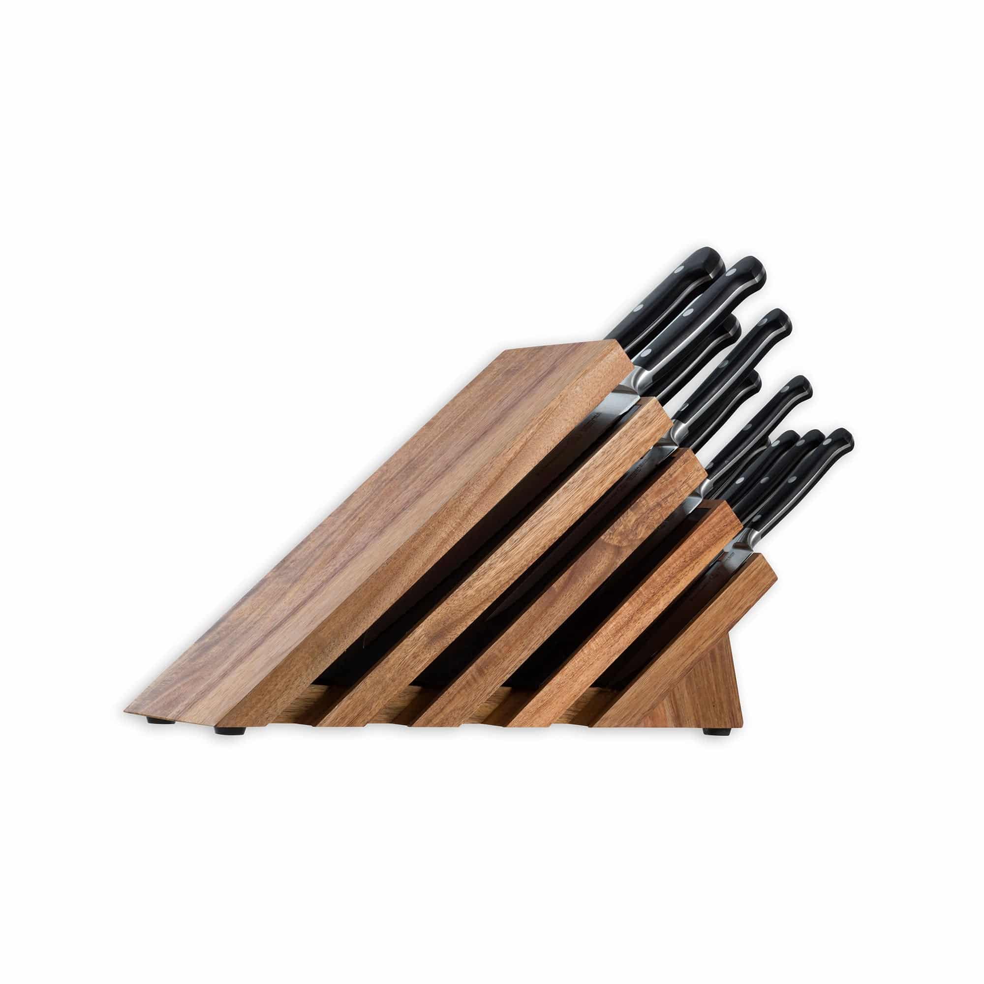 Messermeister Meridian Elite 11 Piece Next Level Block Set side view of block set