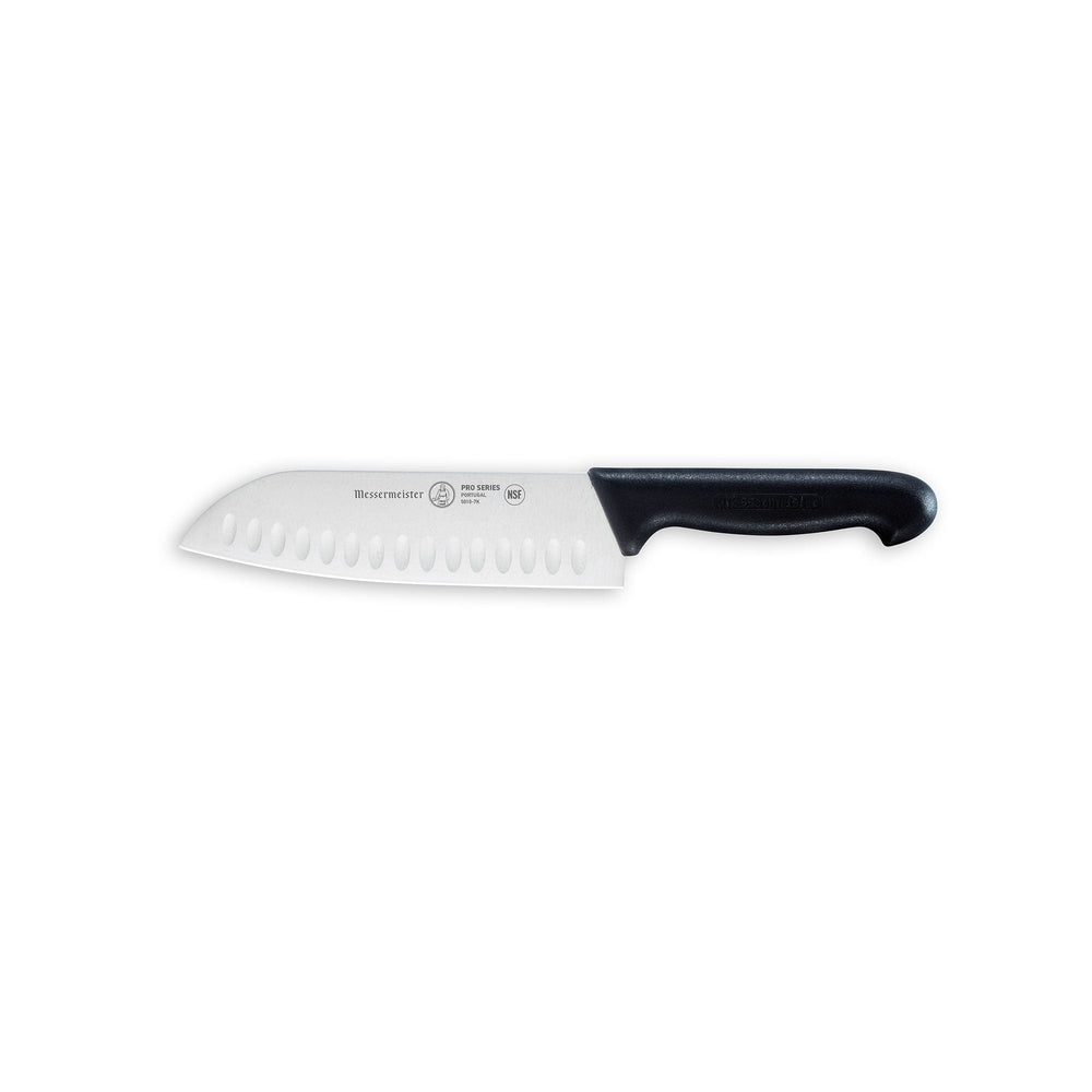 Messermeister Pro Series Kullens Santoku Knife - 7" - Made in Portugal - 
PolyFibre TPE Handle - X50 Steel