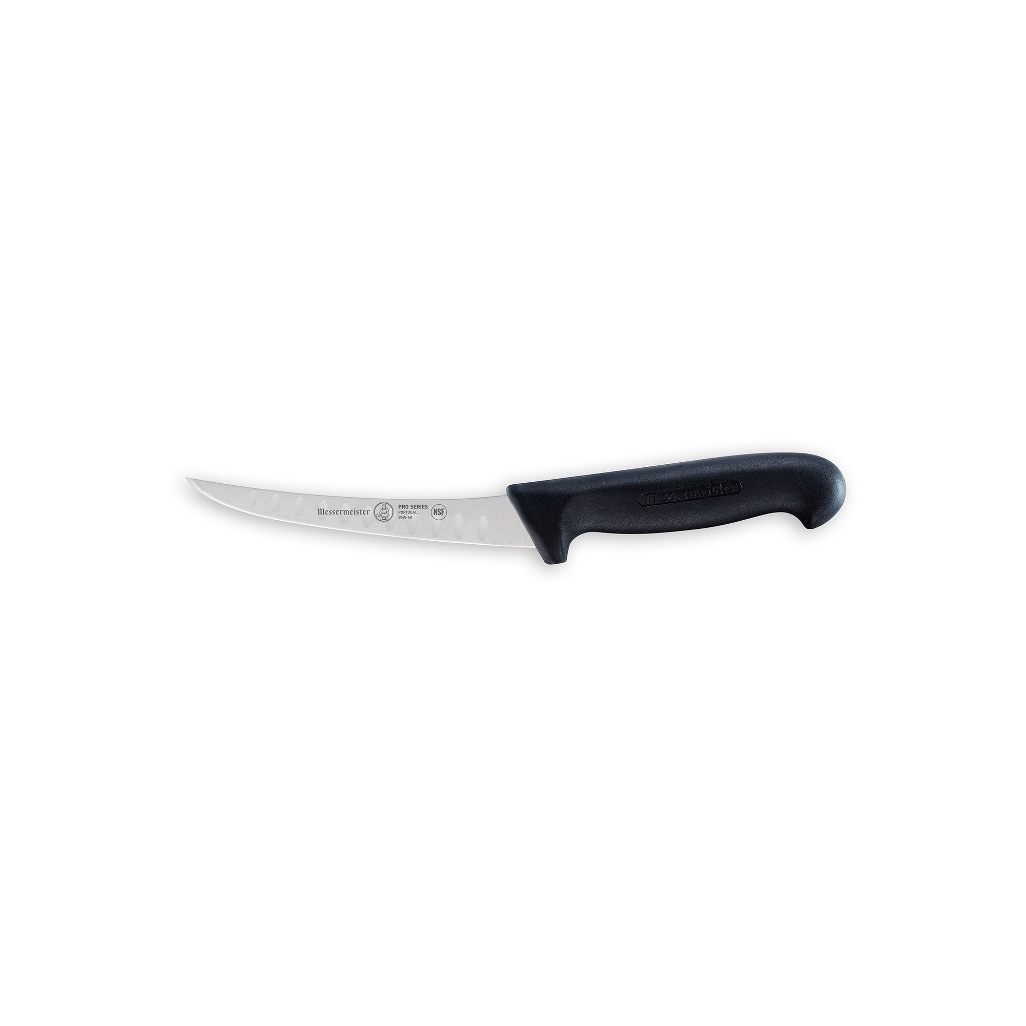 Messermeister Pro Series Semi-Flex Curved Boning Knife - 6" - Made in Portugal - PolyFibre TPE Handle - X50 Steel