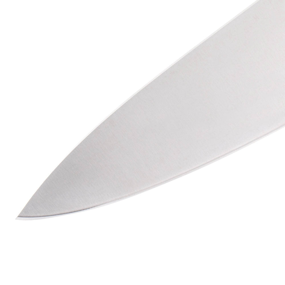 Messermeister Pro Series Wide Chef's Knife - 8" - Made in Portugal - 
PolyFibre TPE Handle - X50 Steel