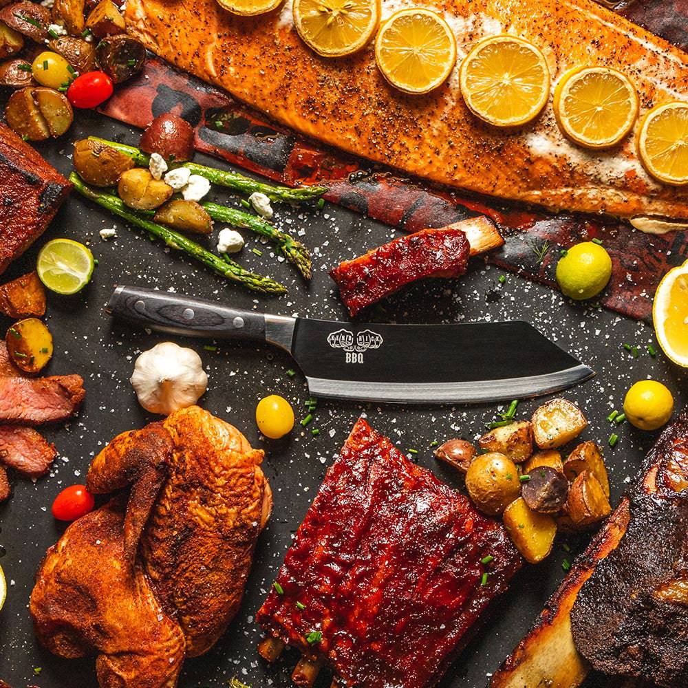 Avanta Black Pakkawood Kendrick BBQ Knife - 8" - Messermeister