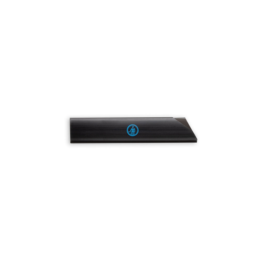 Edge Guard in black with blue writing "Messermeister"