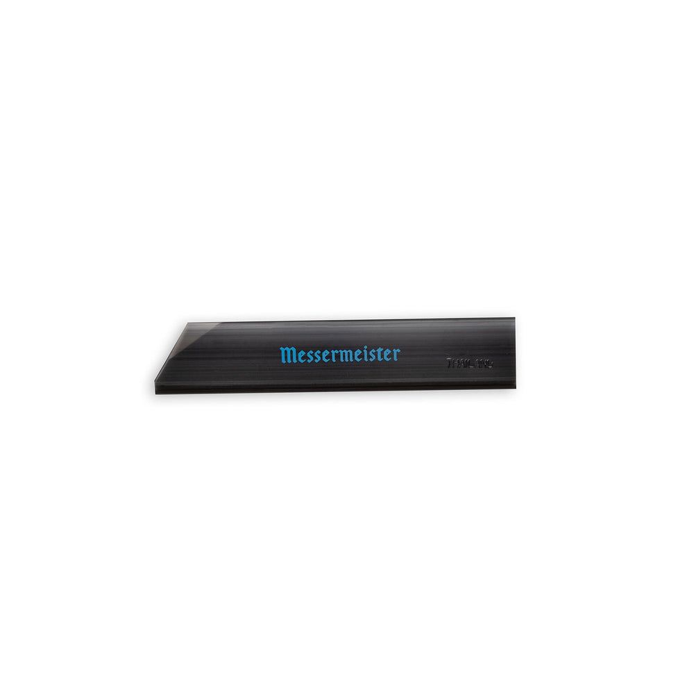 Edge Guard in black with blue writing "Messermeister"