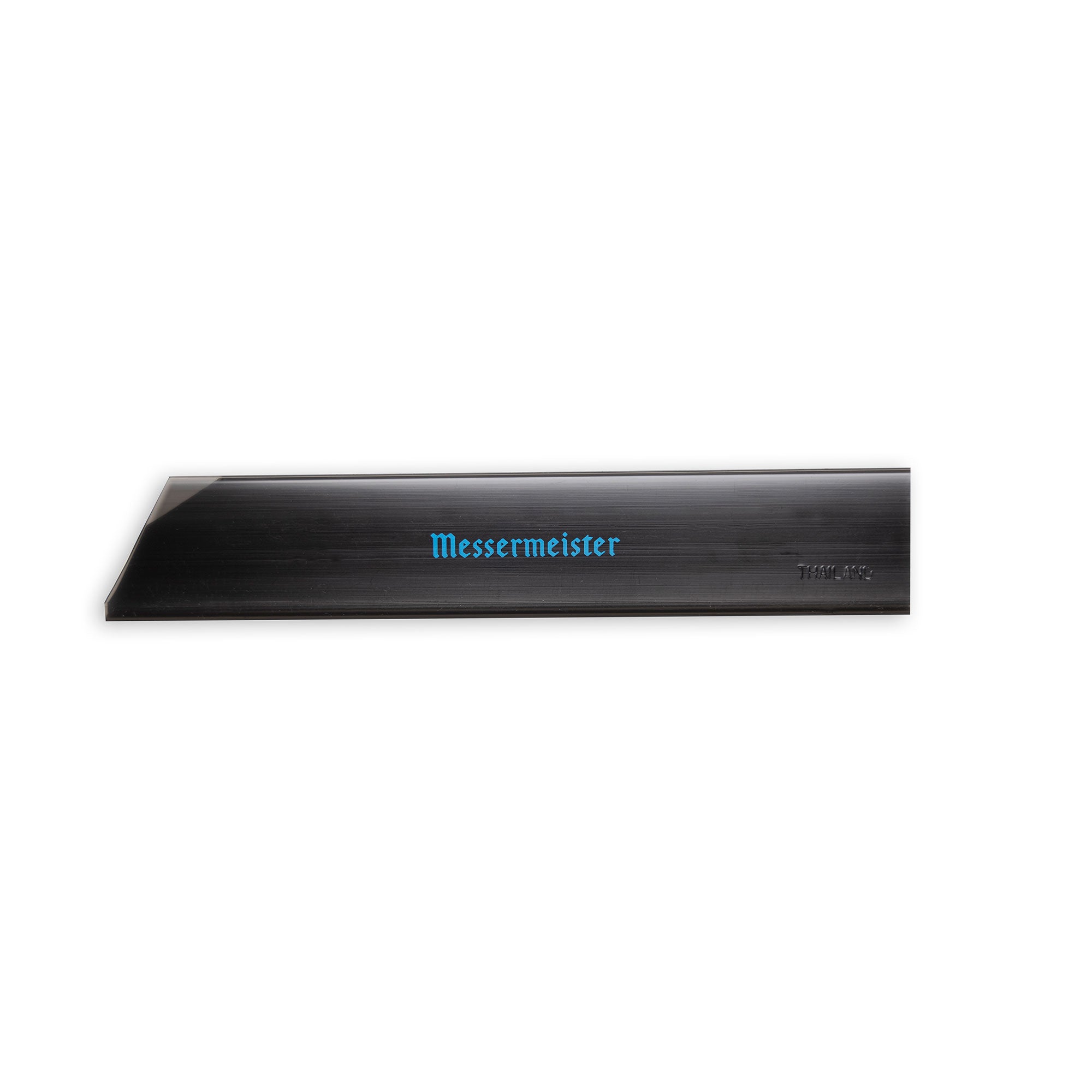 Edge Guard in black with blue writing "Messermeister"