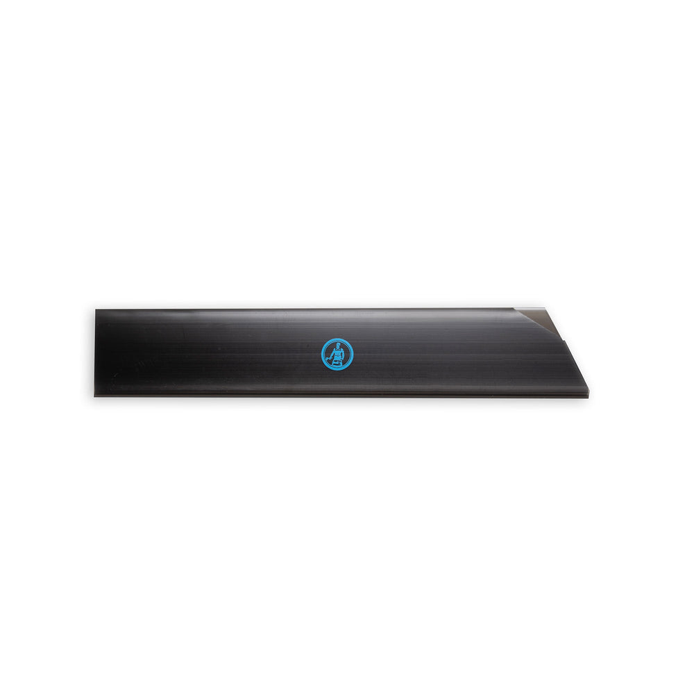 Edge Guard in black with blue writing "Messermeister"