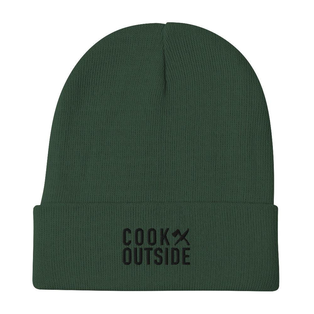 Cook Outside Embroidered Beanie